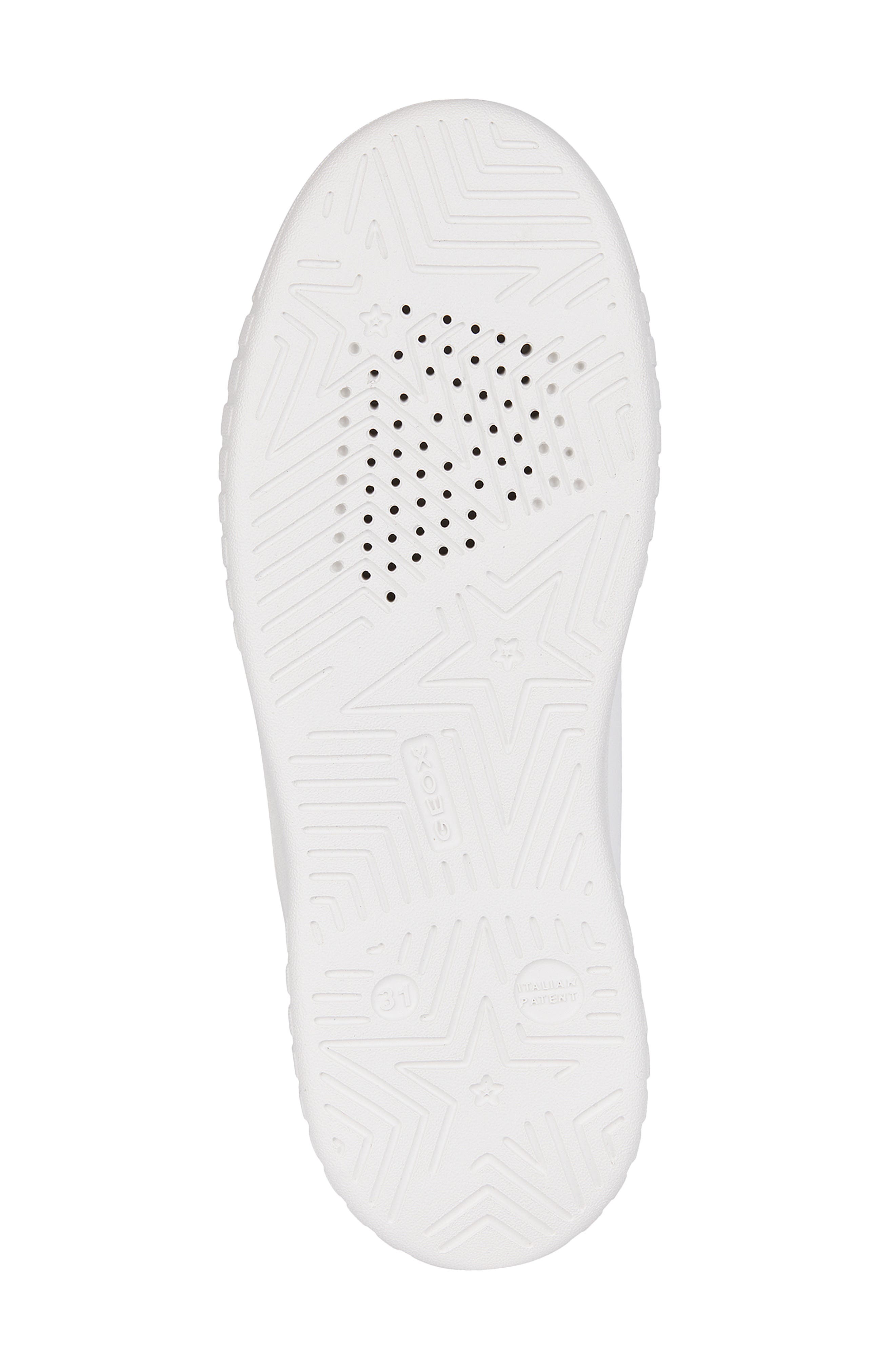 Geox Kids' Mikiroshi Glitter Water Resistant Platform Sneaker, Alternate, color, 