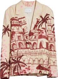 Johanna Ortiz Rock The Plan One-Button Linen Jacket