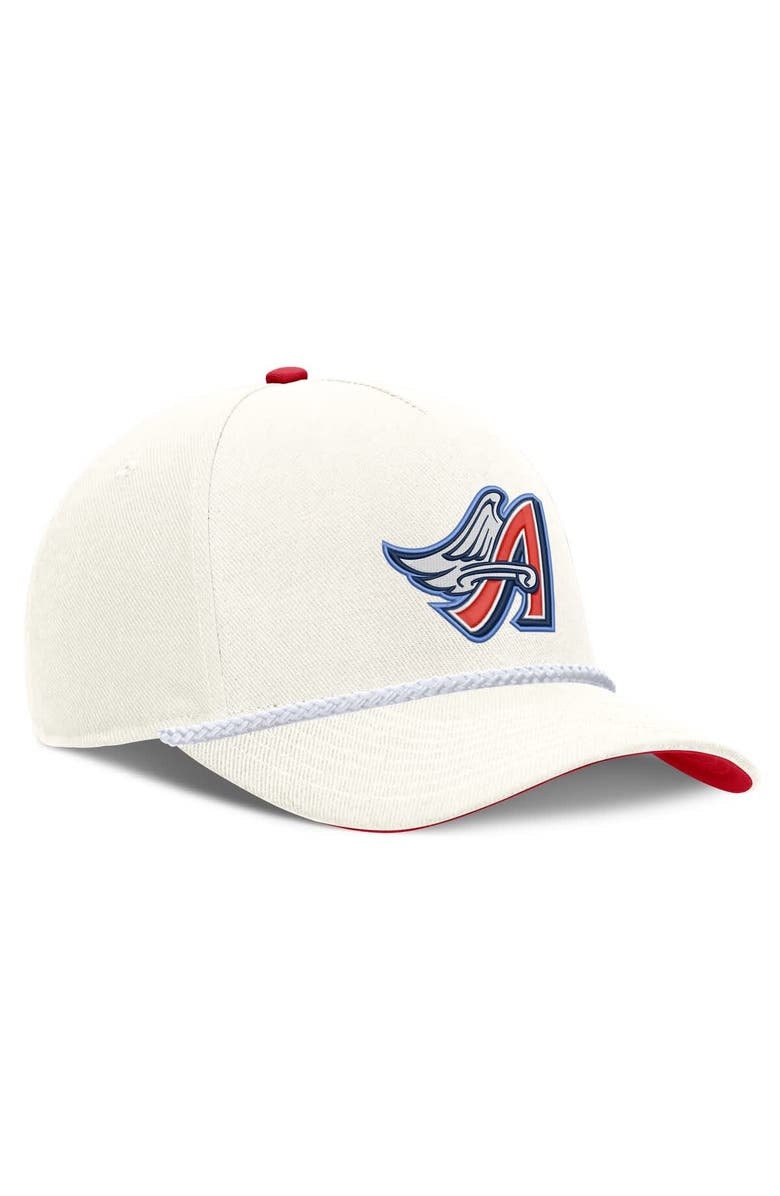 Nike Men's Nike Cream Los Angeles Angels Cooperstown Rise Adjustable Hat, Alternate, color, Cream