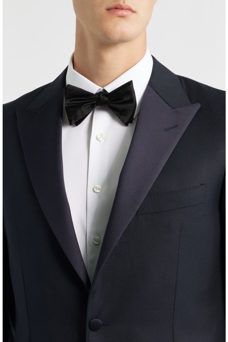 Contemporary Regular Fit Navy Wool Blend Tuxedo, Alternate, color, NAVY