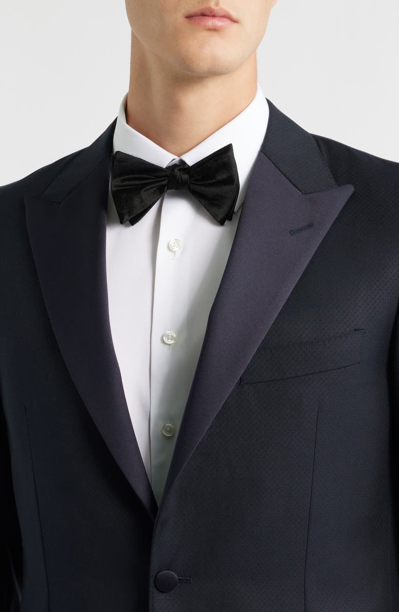 Canali Contemporary Regular Fit Navy Wool Blend Tuxedo, Alternate, color, Navy