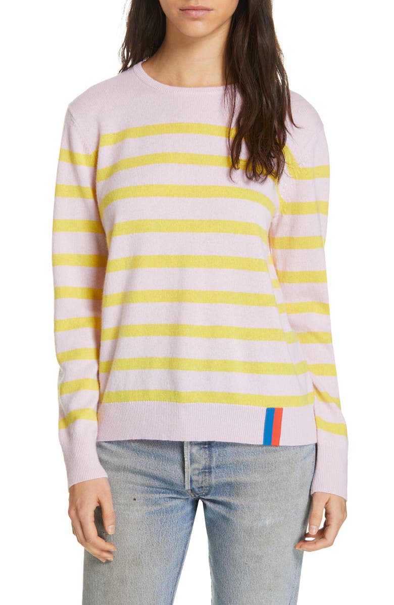 Kule The Skate Stripe Cashmere Sweater, Main, color, 