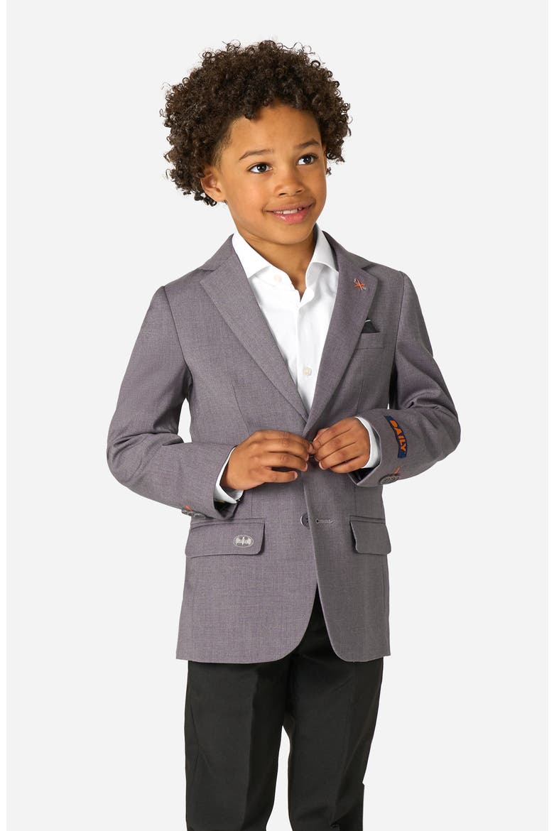 x Batman Kids' Daily Slim Fit Grey Stretch Sport Coat, Main, color, GREY