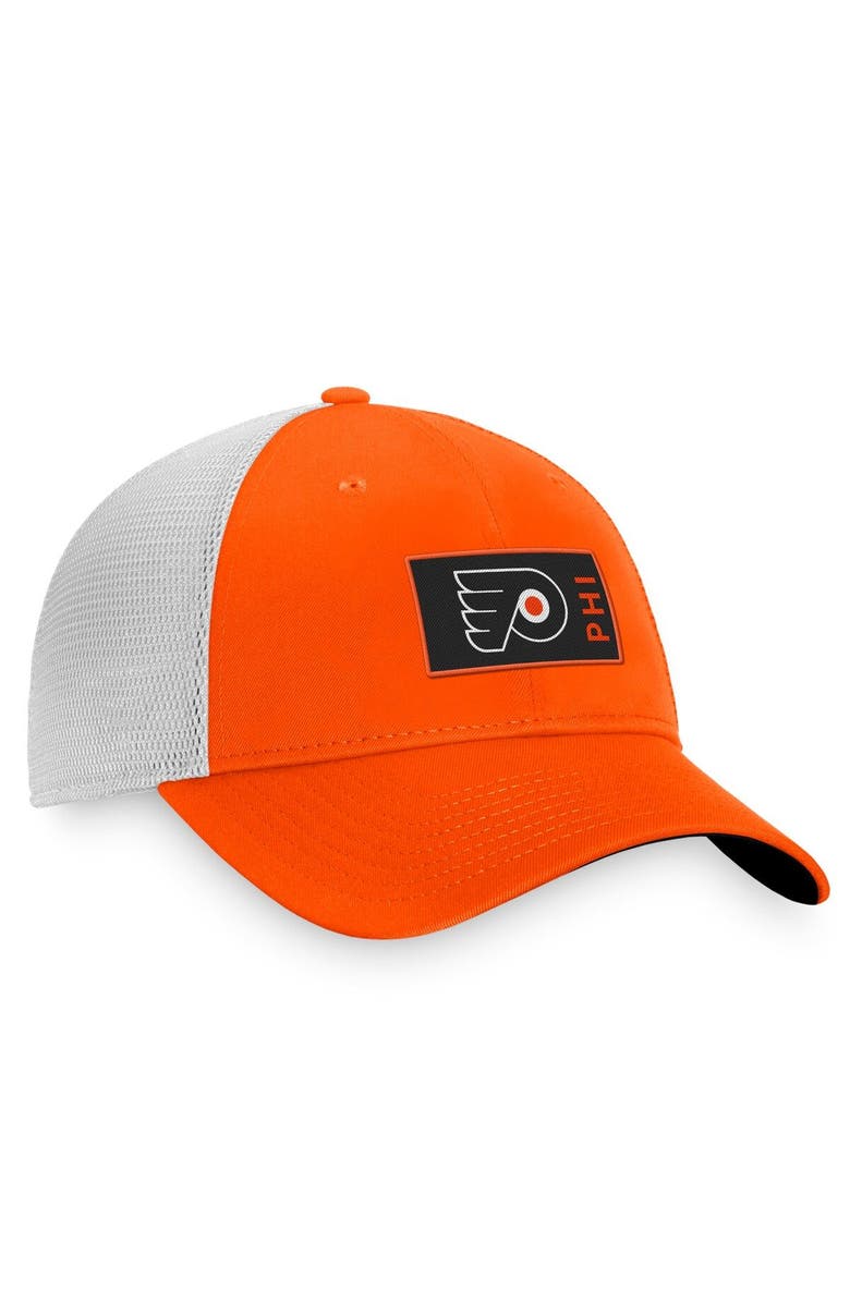 FANATICS Men's Fanatics Branded Orange Philadelphia Flyers Authentic Pro Rink Trucker Snapback Hat, Alternate, color, Orange