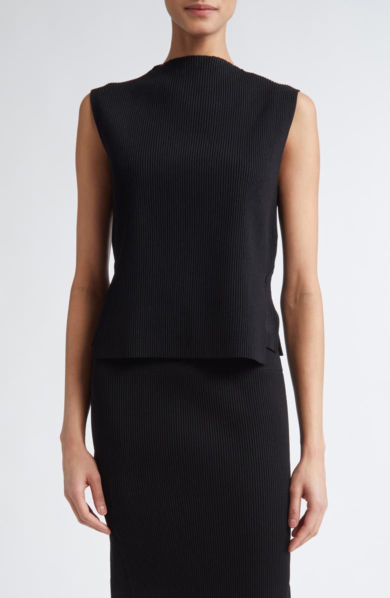 Victoria Beckham Rib Sleeveless Top, Main, color,