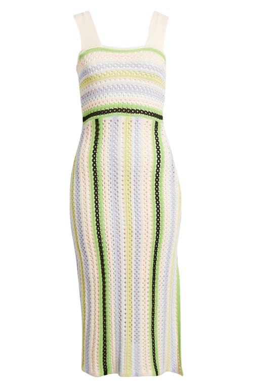CIEBON CIEBON SAHARA CROCHET MIDI SWEATER DRESS