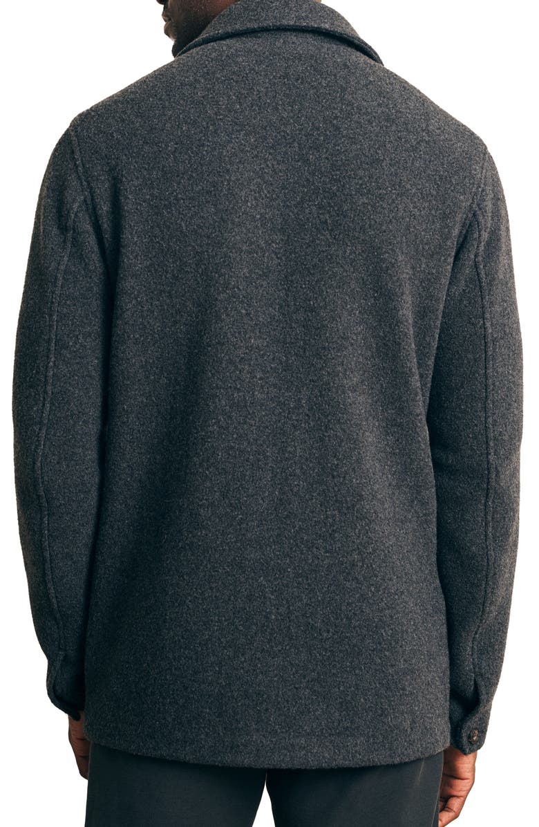 Faherty Felted Wool Bland Chore Coat, Alternate, color,