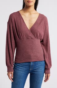 Loveappella Empire Tie Back Rib Top