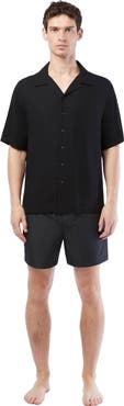 Onia Silk Vacation Short Sleeve Shirt
