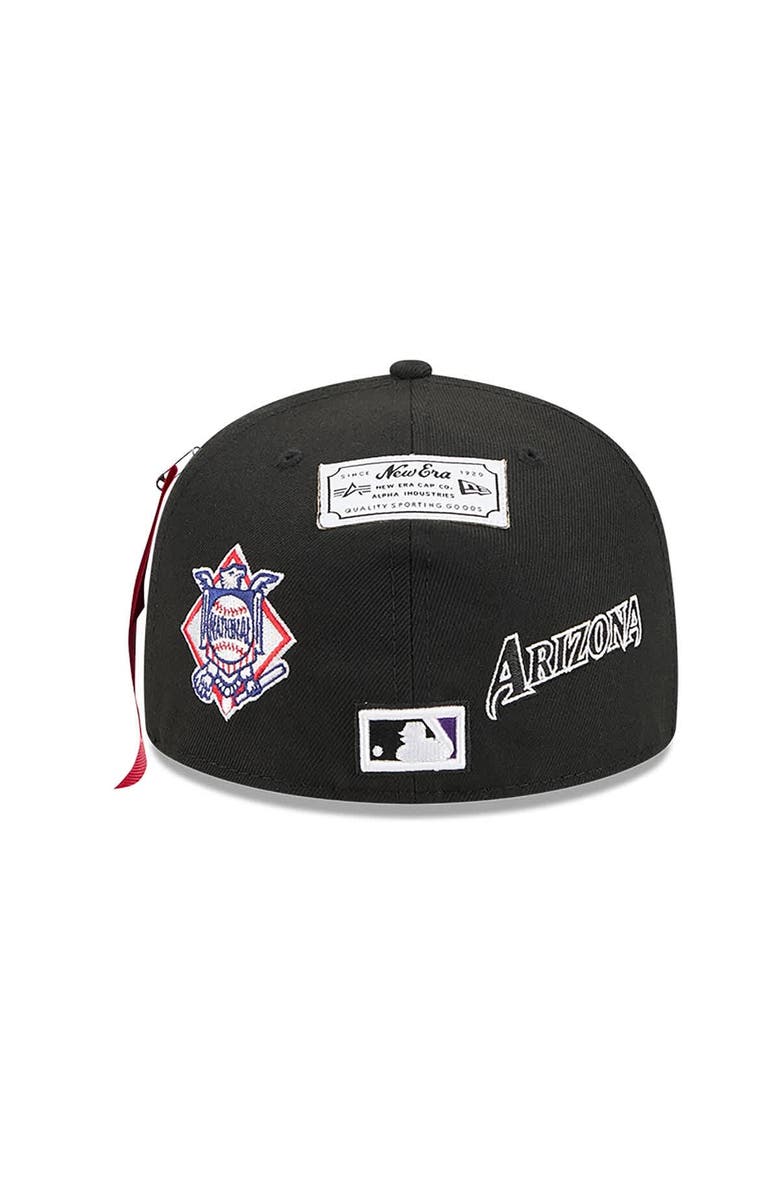 New Era x Alpha Industries Men's New Era x Alpha Industries  Black Arizona Diamondbacks 59FIFTY Fitted Hat, Alternate, color, Black