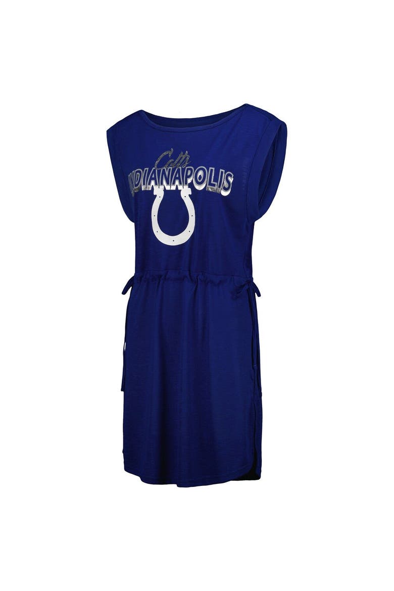 Women's G-III 4Her by Carl Banks Royal Indianapolis Colts G.O.A.T. Swimsuit Cover-Up, Alternate, color, Royal