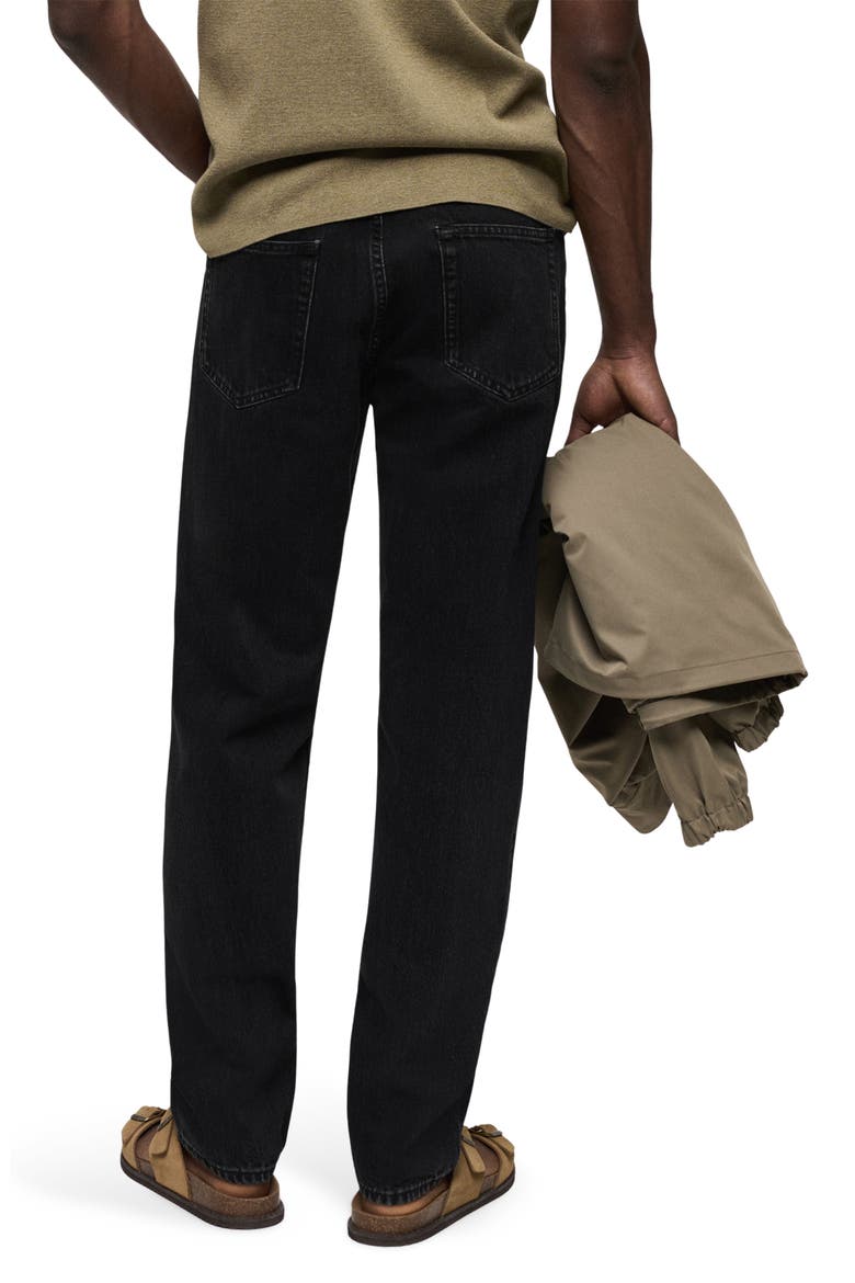 Bob Straight Leg Jeans, Alternate, color, BLACK DENIM