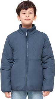 Rokka&Rolla Kids' Reversible Warm Fleece Puffer Jacket