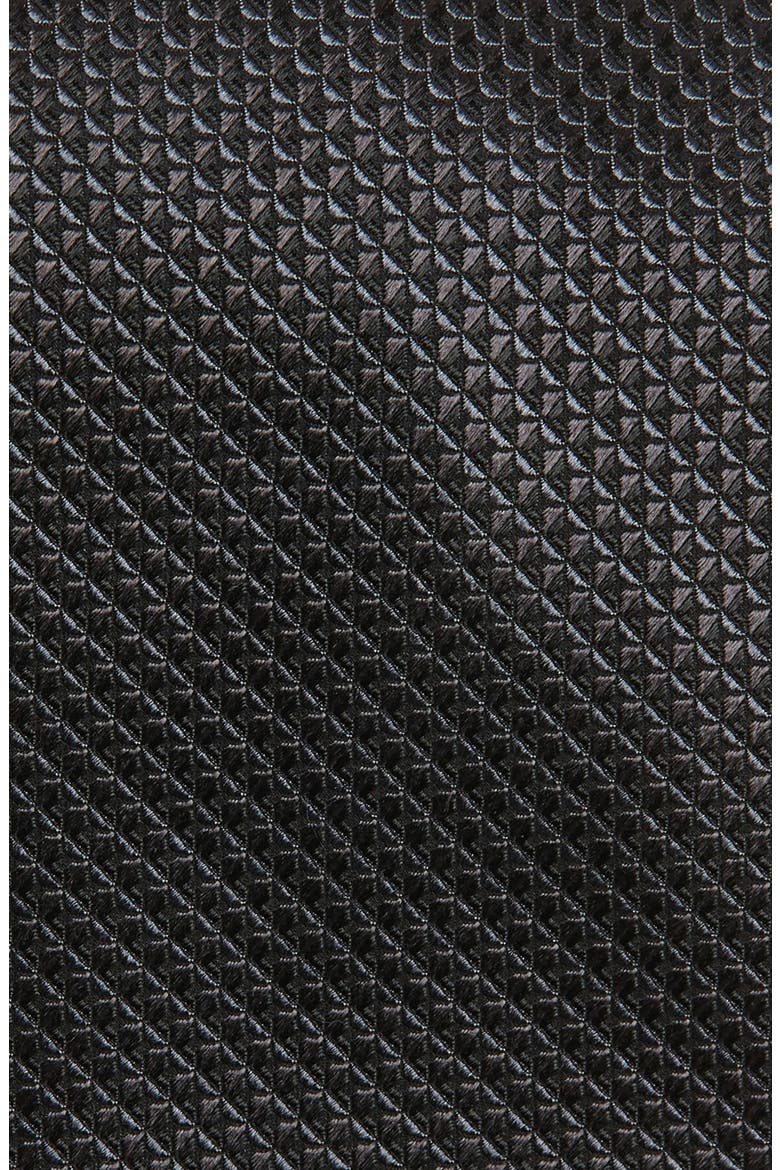 Silk X-Long Tie, Alternate, color, BLACK