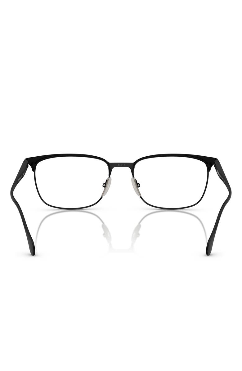 Scuderia Ferrari 56mm Pillow Optical Glasses, Alternate, color, Matte Black / Demo Lens