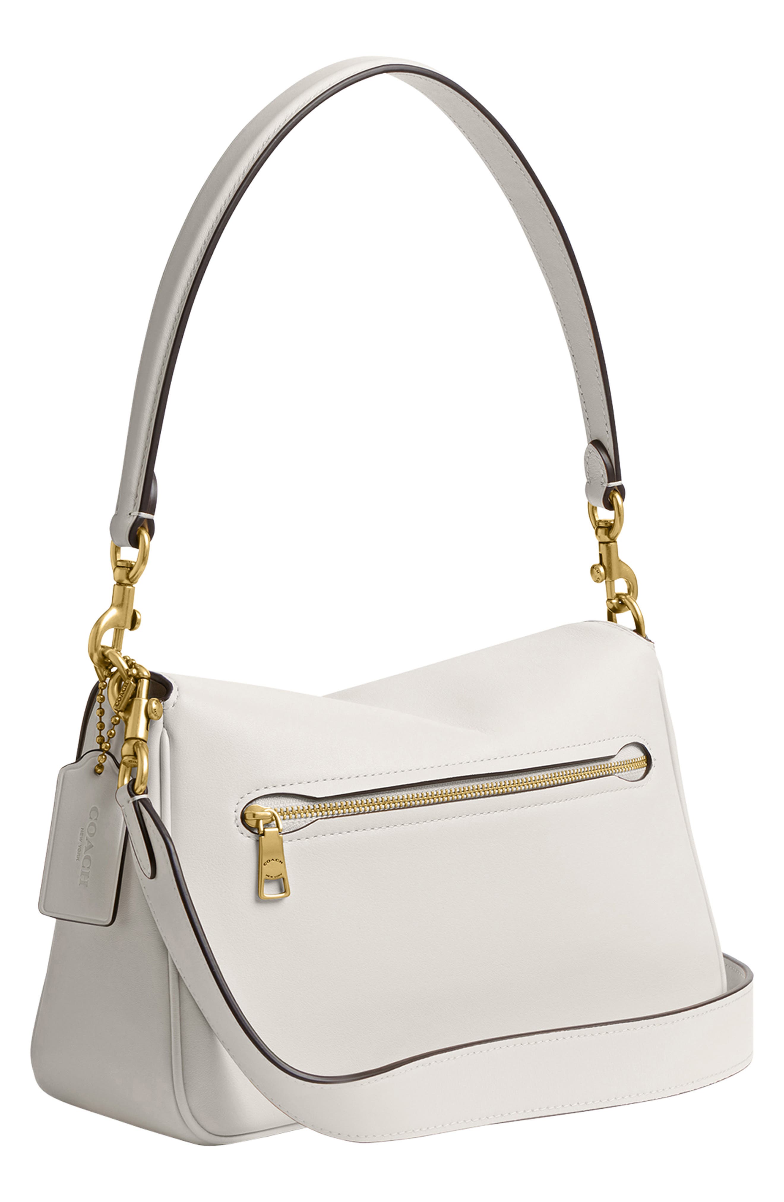 COACH Tabby Soft Leather Shoulder Bag, Alternate, color, B4/Chalk