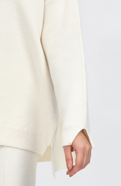Pietro Brunelli Meribel Maternity Turtleneck Sweater In Cream White