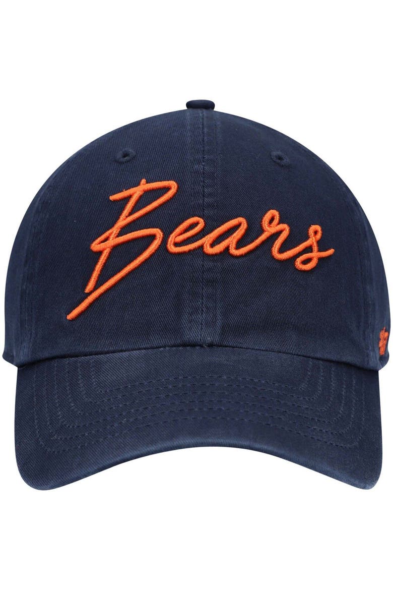 Women's '47 Navy Chicago Bears Vocal Clean Up Adjustable Hat, Alternate, color, NAVY