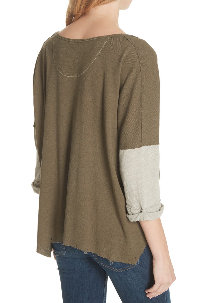 We the Free Star Henley Top, Alternate, color, ARMY