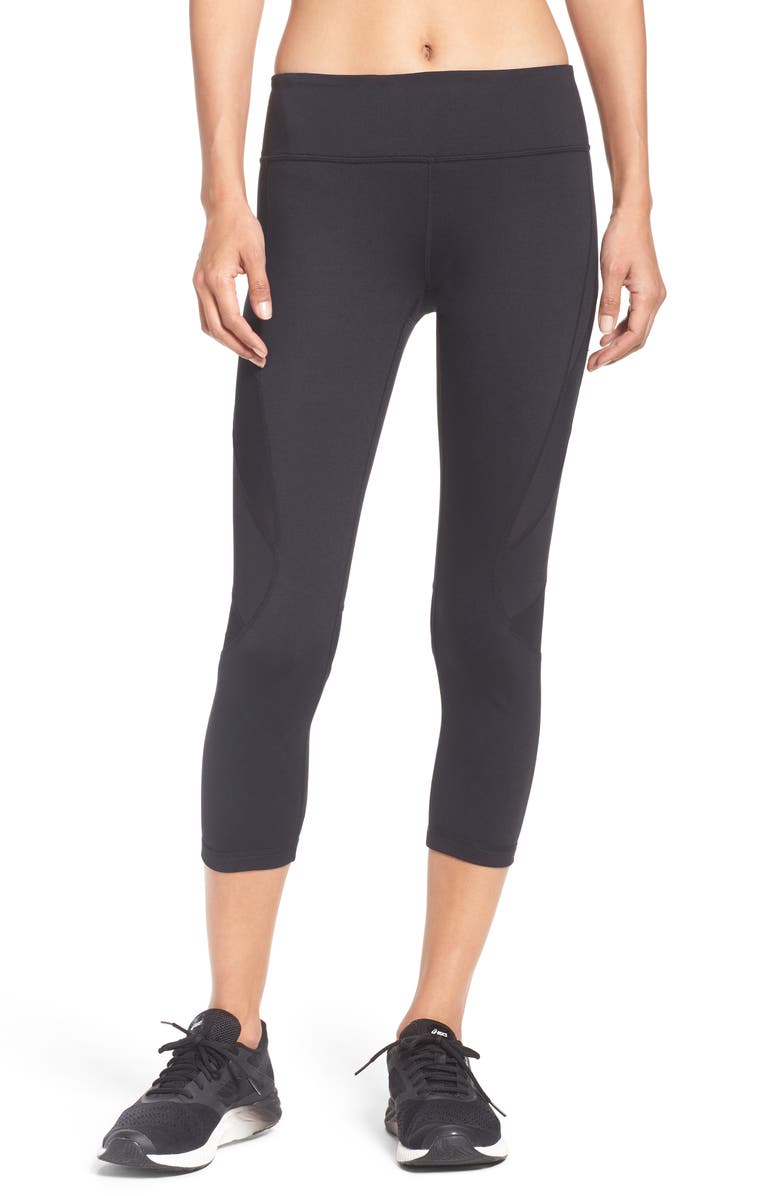 Zella Power Splice Crop Leggings, Main, color, 
