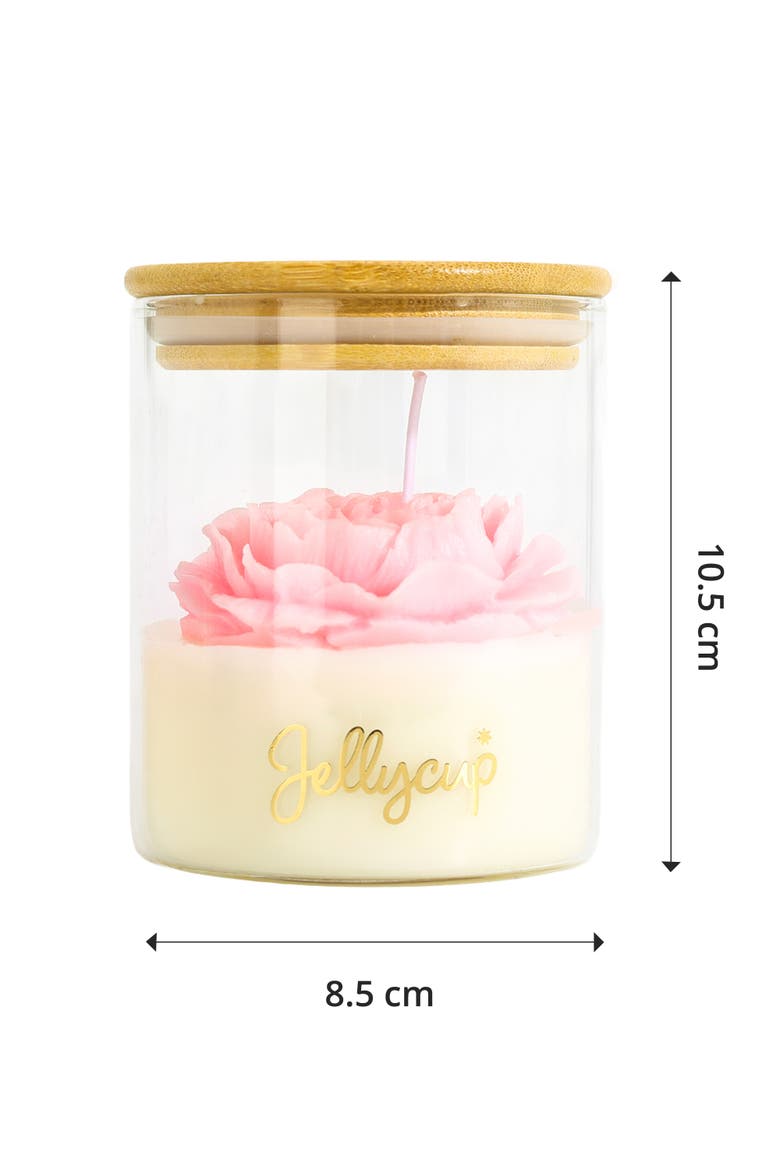 Peony Bloom Jar Soy Wax Candle, Alternate, color, Peony Pink