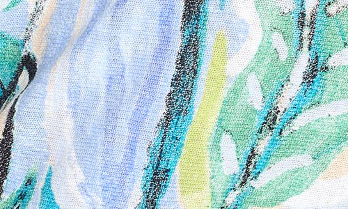 Nic + Zoe Nic+zoe Island Beat Print V-neck Sweater