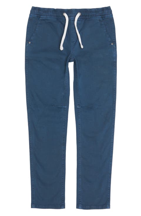 Kids' Brixton Drawstring Waist Slim Straight Leg Twill Pants (Big Kid)
