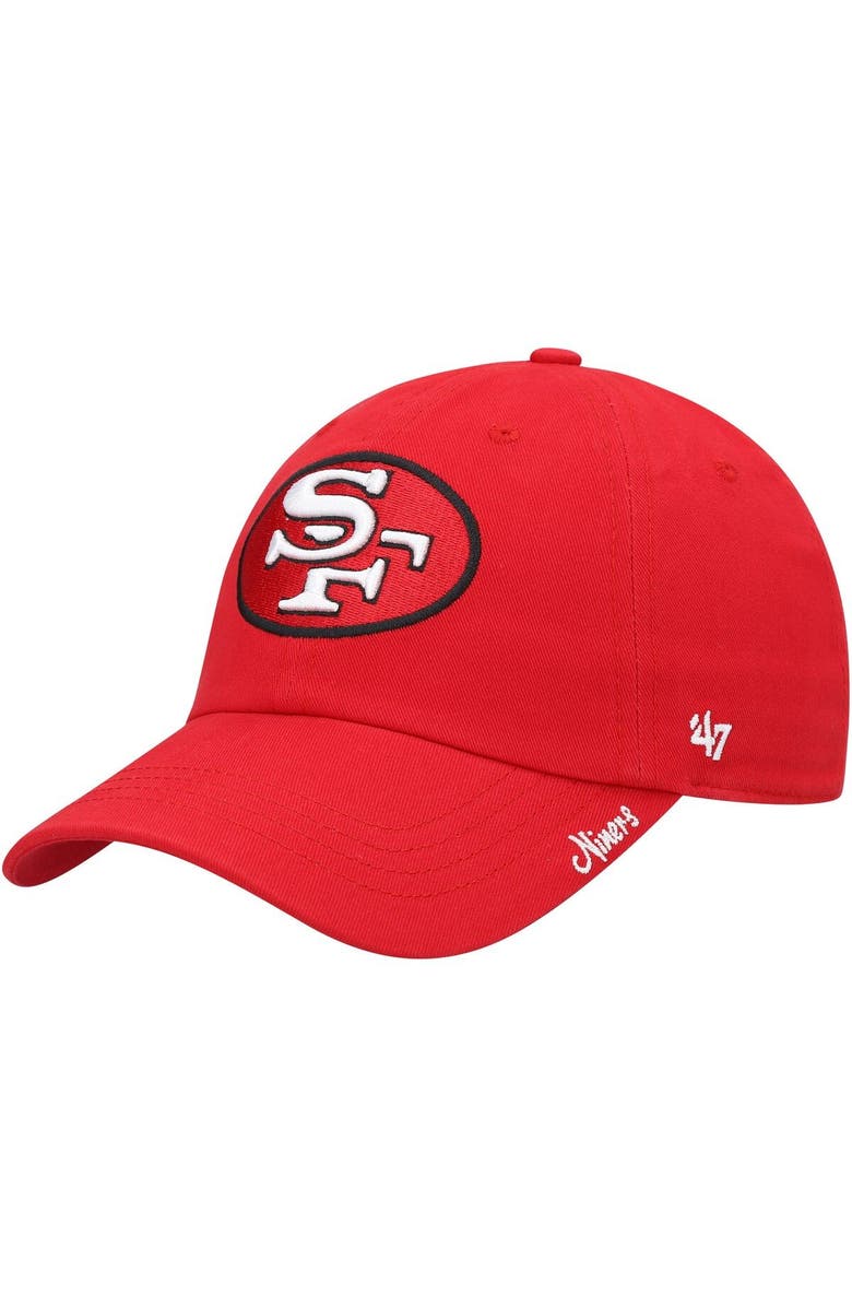 '47 Women's '47 Scarlet San Francisco 49ers Miata Clean Up Legacy Adjustable Hat, Main, color, Scarlet