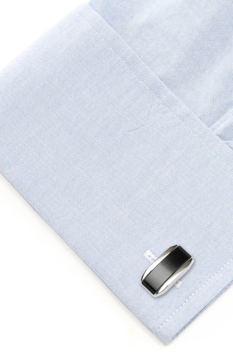 Cufflinks, Inc. Cat's Eye Cuff Links, Alternate, color, Dark Gray Cats Eye