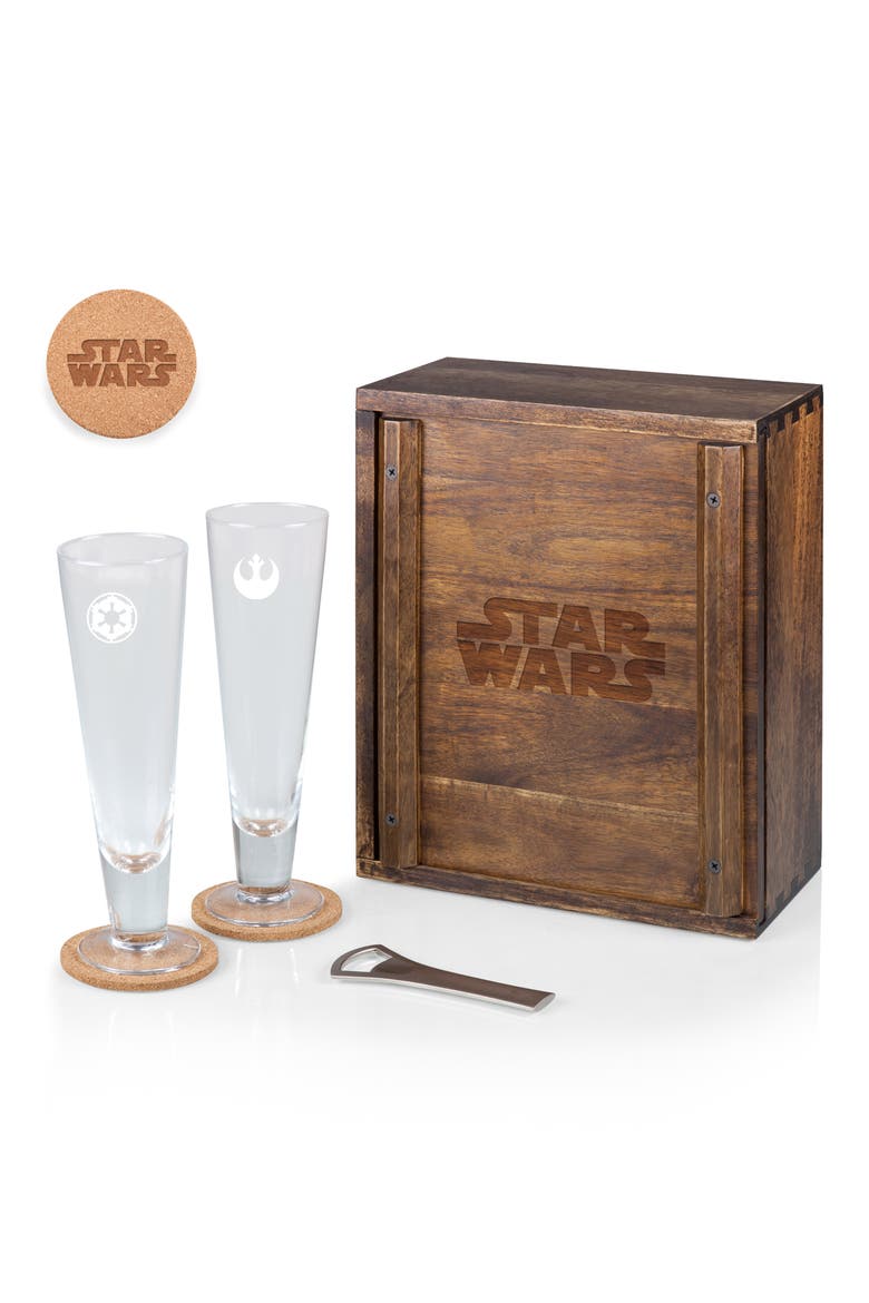 Glass Beverage Set, Main, color, STAR WARS/BROWN
