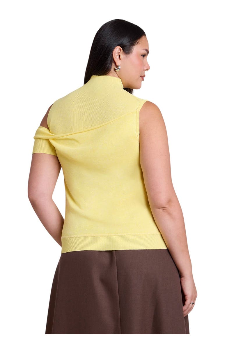Asymmetric Layered Knit Top (plus), Alternate, color, BUTTER YELLOW