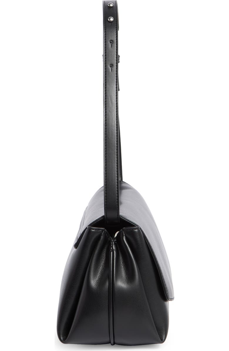 BCBG Draped Shoulder Bag, Alternate, color, Black