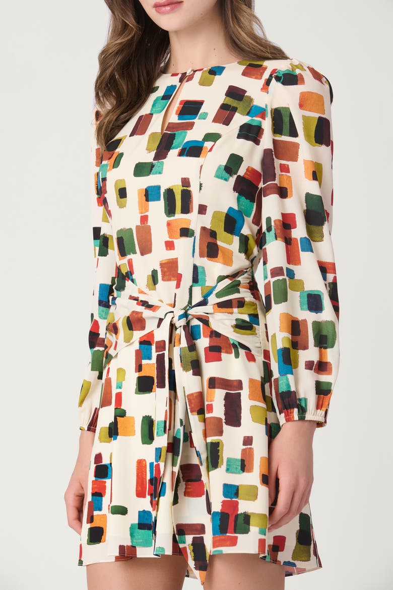 Brushstroke Print Dani Dress, Alternate, color, Multi
