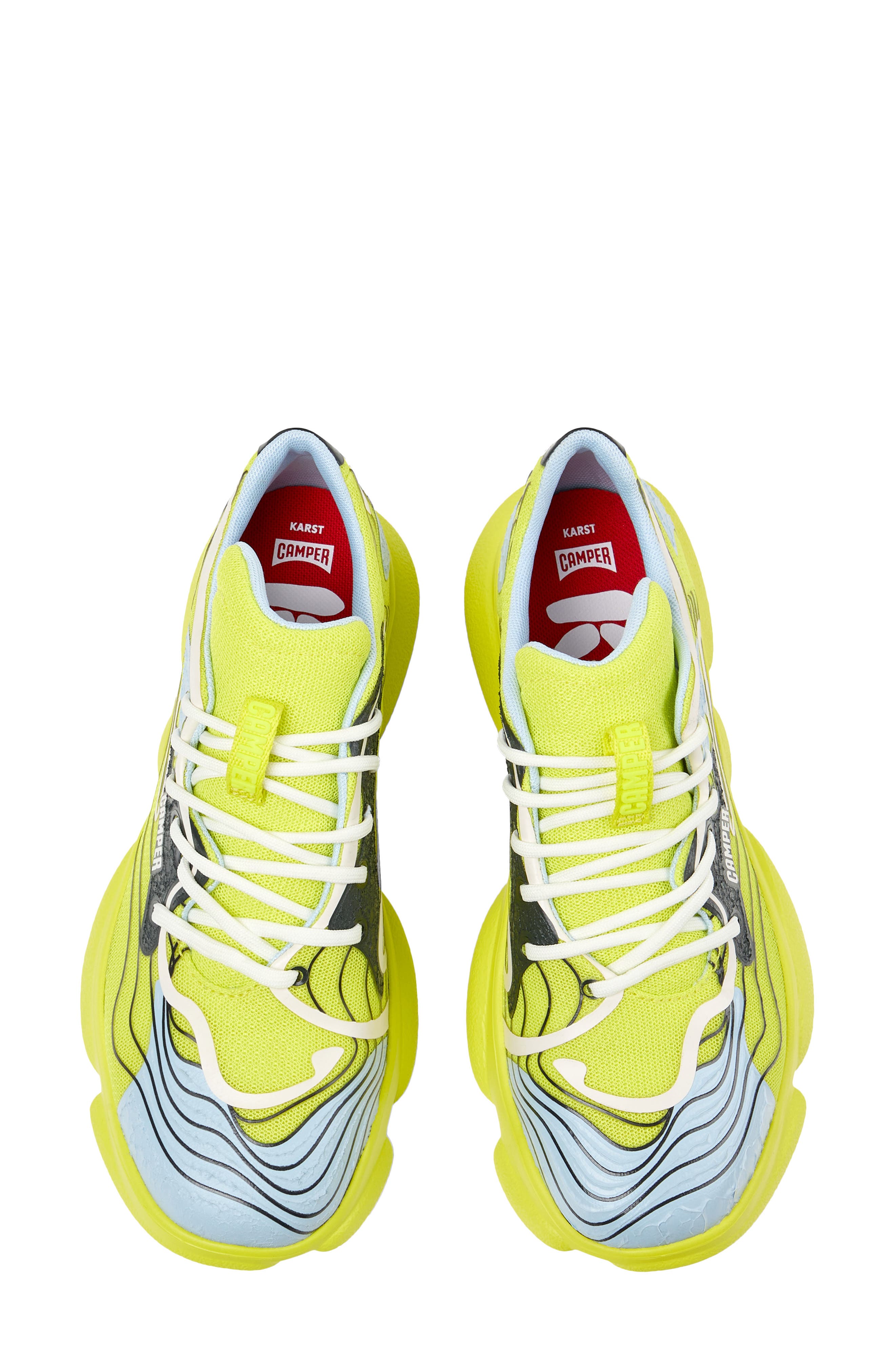 Camper Karst Sneaker, Alternate, color, Yellow Multi