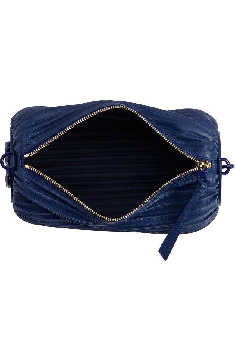 Loewe Pleated Leather Bracelet Pouch, Alternate, color,