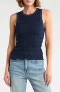 Joie Smocked Crewneck Tank