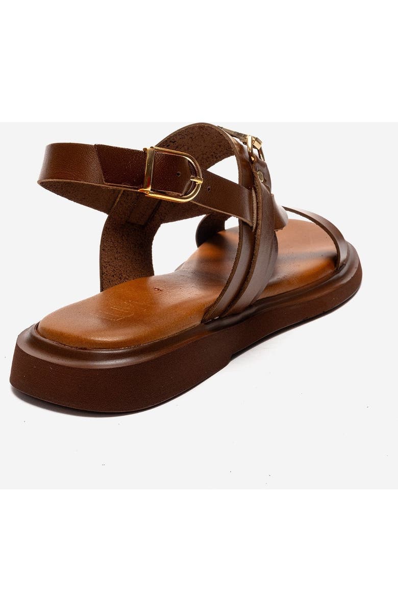 Forever & Always Shoes Fabiana Leather Thong Sandal, Alternate, color, Cognac