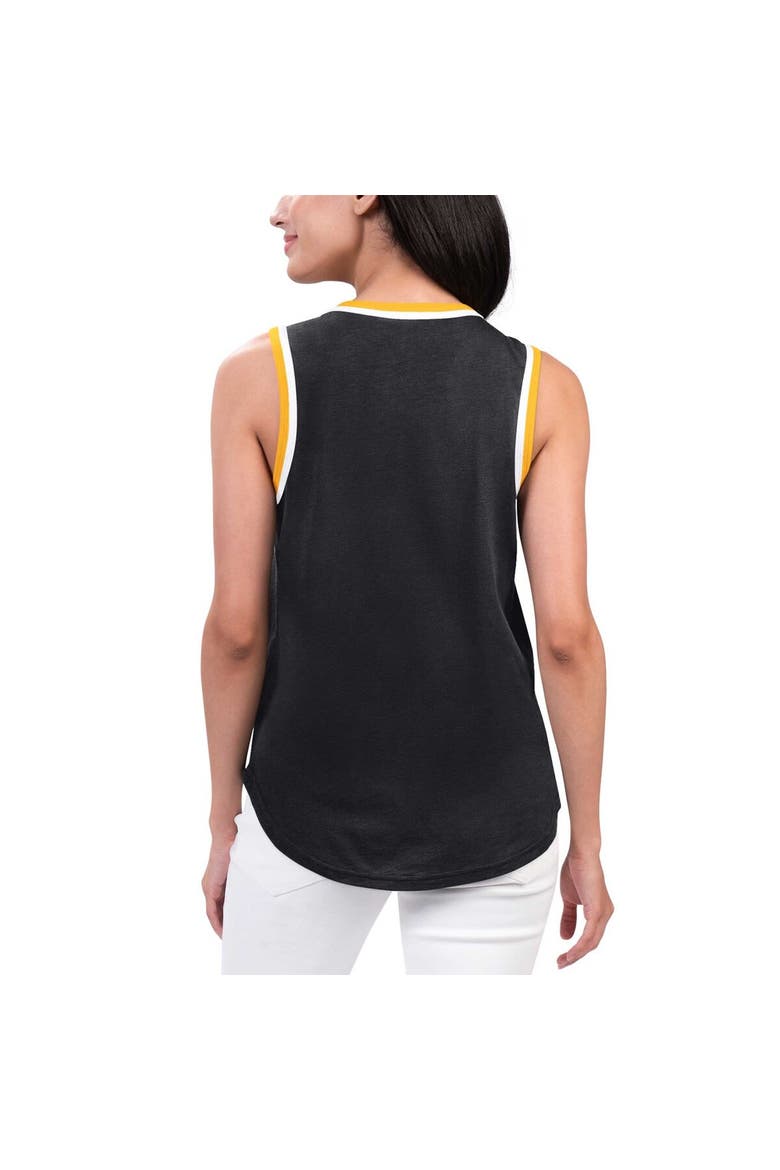 Women's G-III 4Her by Carl Banks Black Boston Bruins Strategy Tank Top, Alternate, color, Black