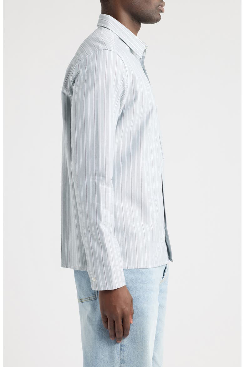 Saryan Organic Cotton Button-Up Shirt, Alternate, color, STORMY SEA ST.