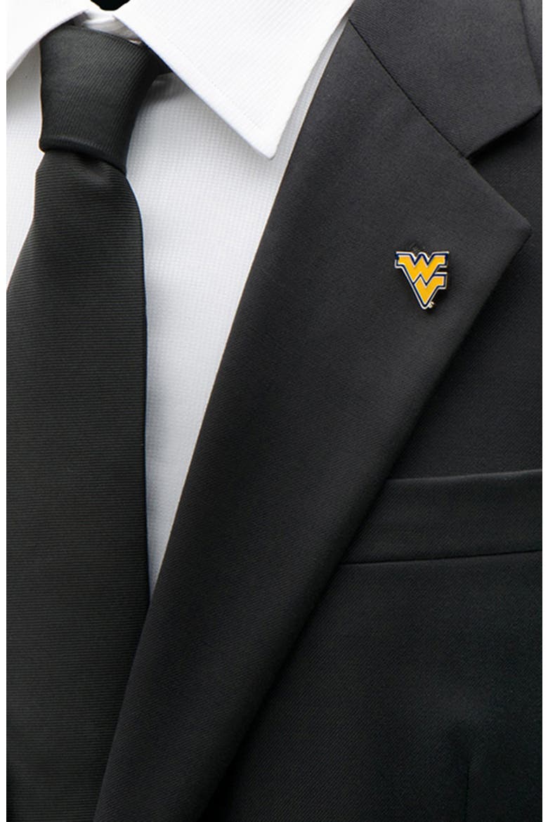 NCAA West Virginia Mountaineers Lapel Pin, Alternate, color, WEST VIRGINIA FLYING WV LOGO