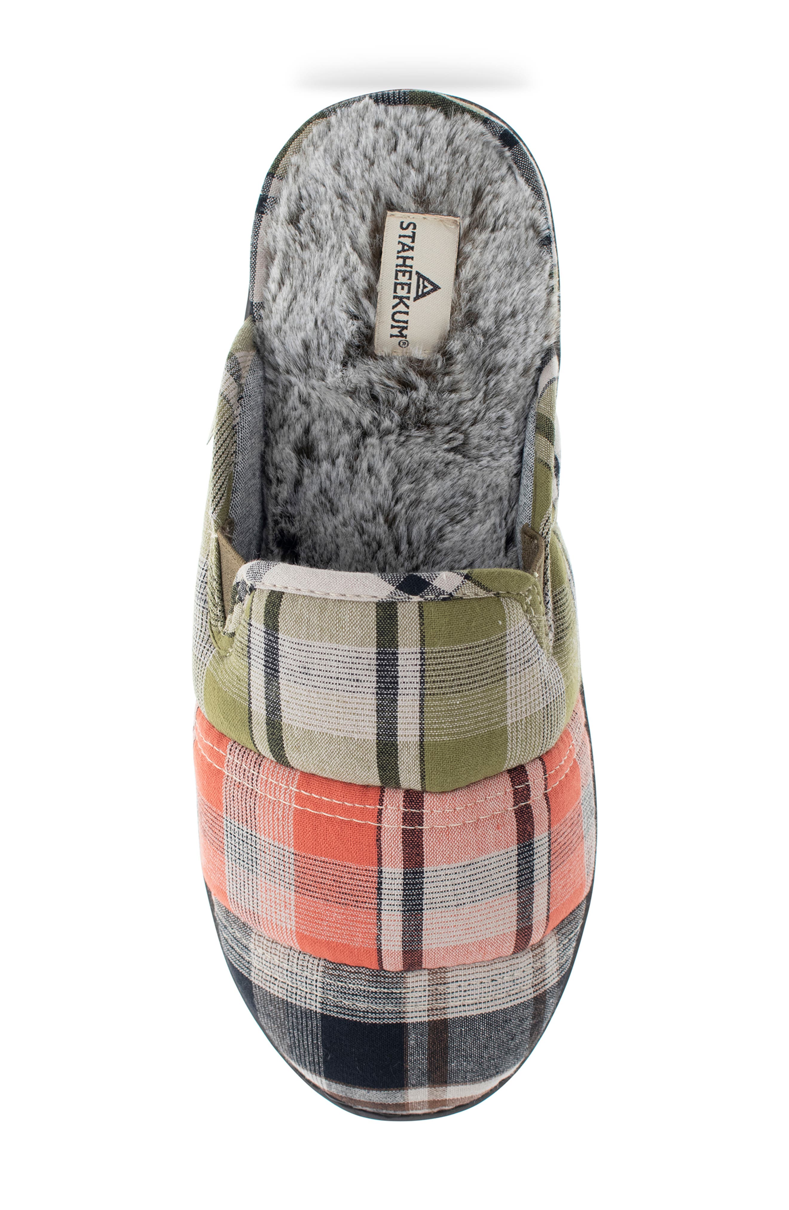 Staheekum Cobain Plaid Faux Fur Slipper, Alternate, color, Multi