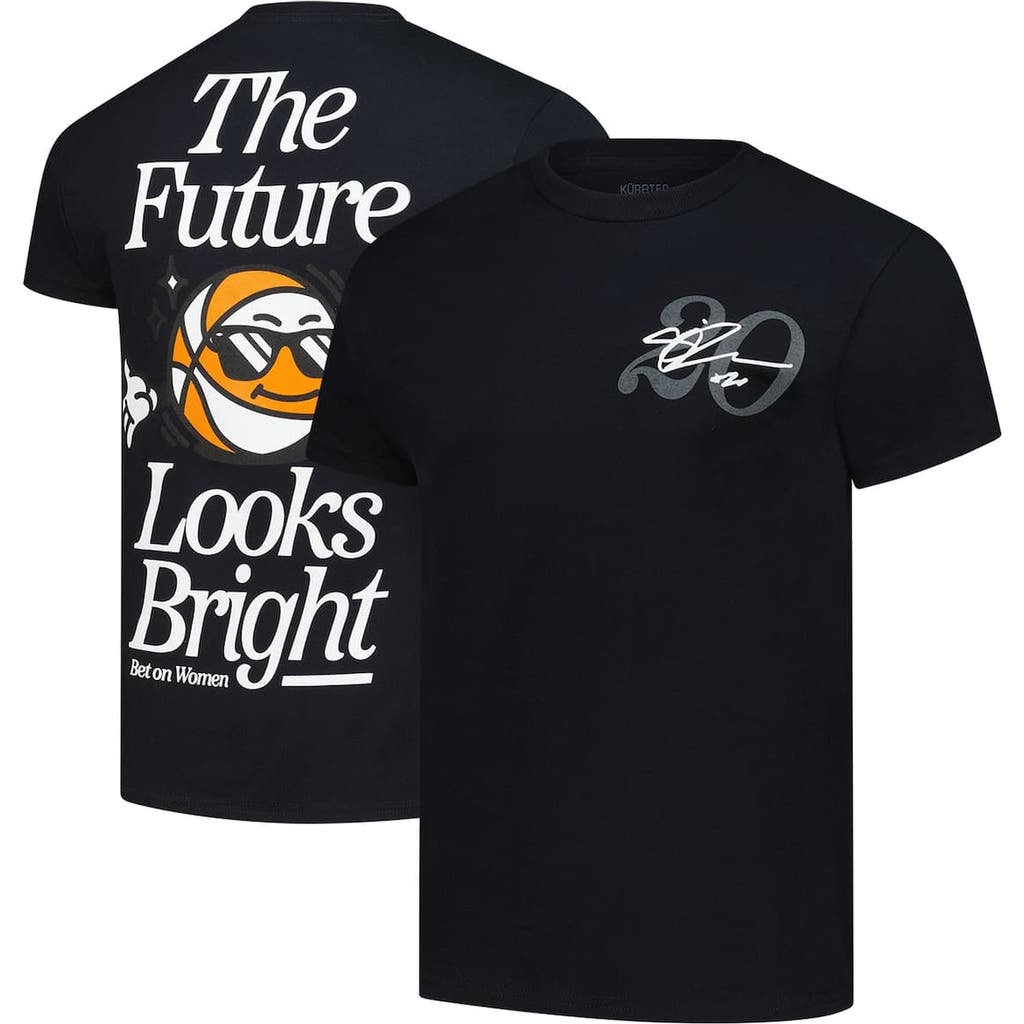 Kür8ted Men's And Women's Paige Bueckers Black Dallas Wings The Future Looks Bright T-shirt