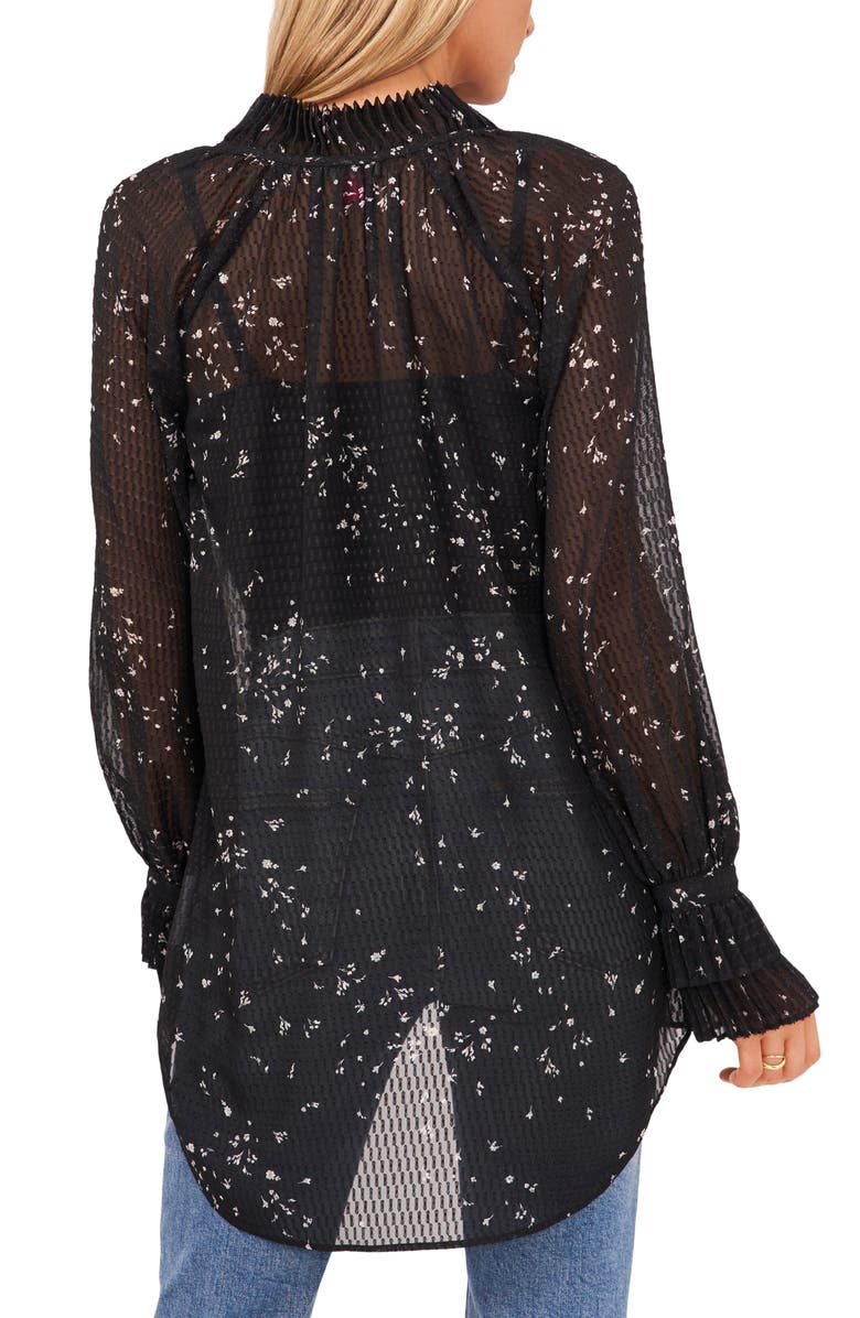 Vince Camuto Ruffle Cuff Tunic Top, Alternate, color,