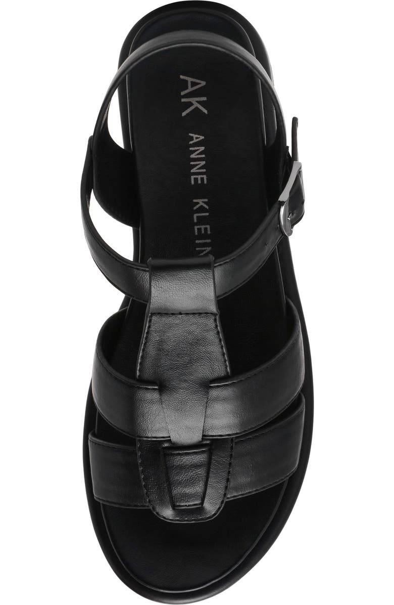 Anne Klein Emarent Sandal, Alternate, color, Black Nappa Pu