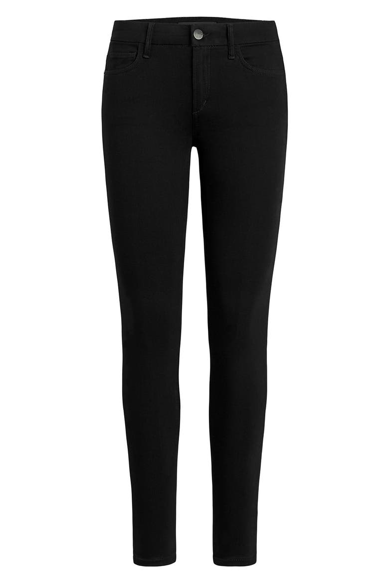 The Icon High Waist Skinny Jeans, Alternate, color, BLACK