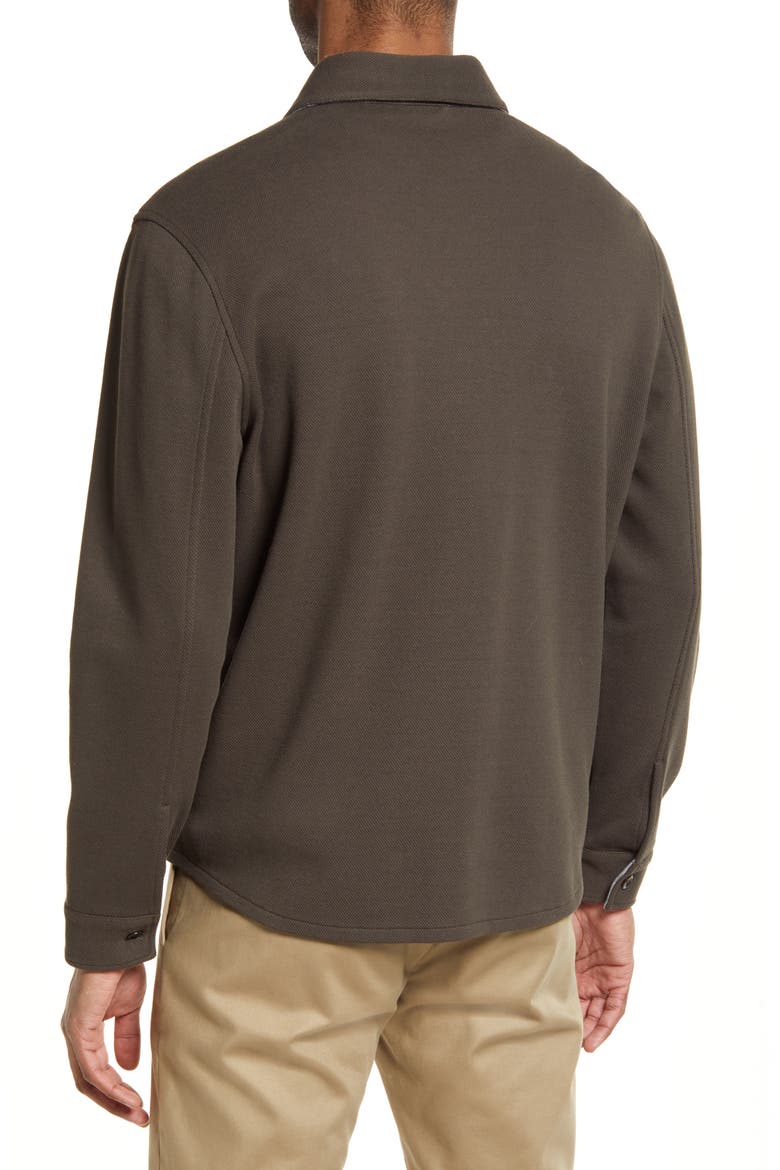 Cotton Blend Shirt Jacket, Alternate, color, FROG/H GREY