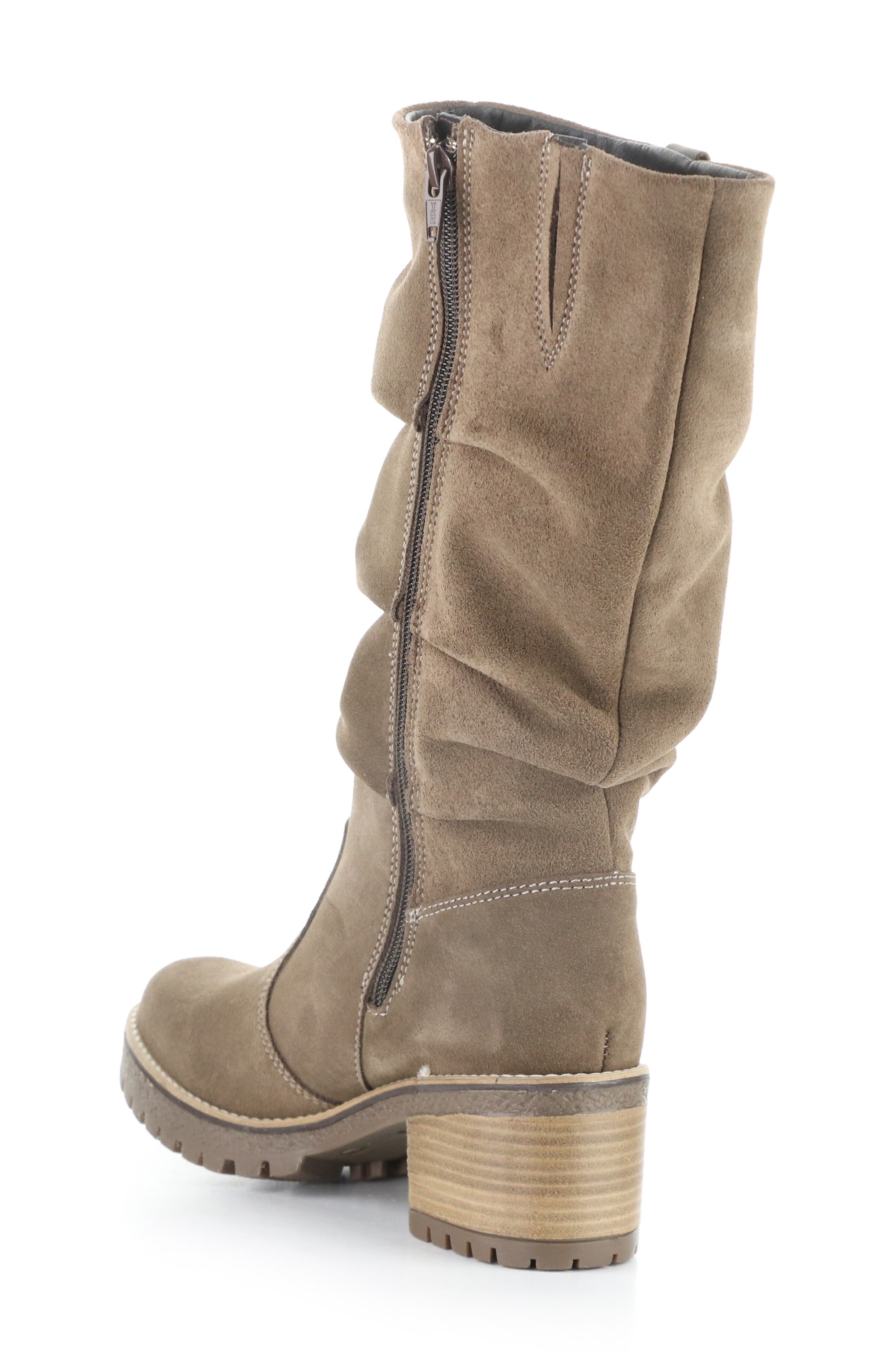 Mist Ruched Boot, Alternate, color, TAUPE/ DKBROWN SUEDE/ SADDLE