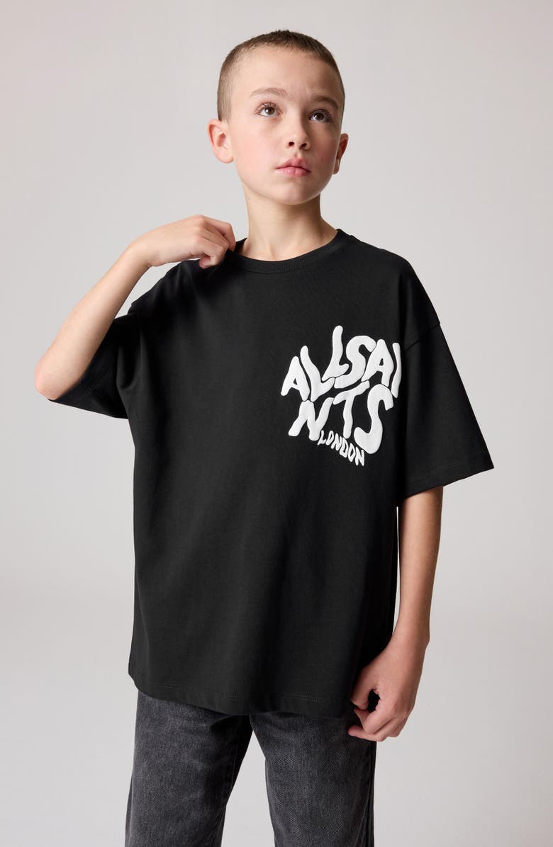 smALLSAINTS by ALLSAINTS Kids' Oversize Orlando Logo Graphic T-Shirt, Alternate, color,