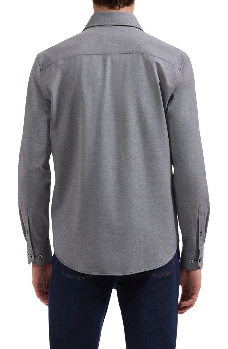 Bugatchi Devon OoohCotton<sup>®</sup> Button-Up Shirt, Alternate, color, Black