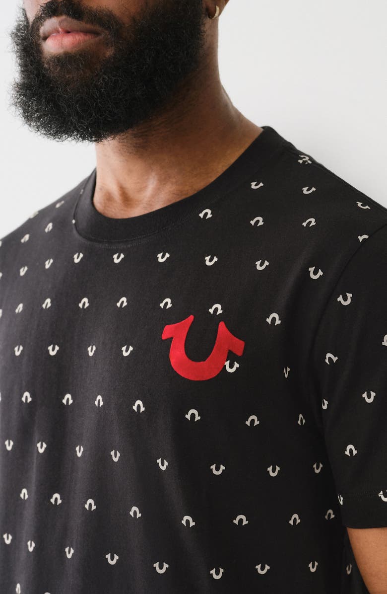 True Religion Mini Horse Shoe Cotton Graphic T-Shirt, Alternate, color,